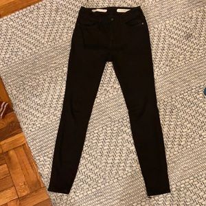 Pilcro & the Letterpress Black High-Rise Skinny Jeans